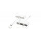 Kramer Electronics ADC-U31C/M1 adaptador de cable de vídeo 0,17 m USB C USB C + USB A + VGA Blanco - 99-97210003